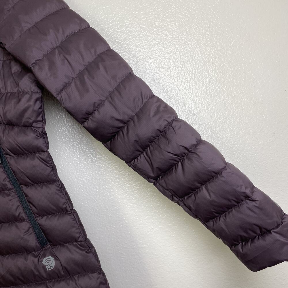 Mountain Hardwear Jacket Womens Small Hooded Down Puffer Coat Warm Outdoor - Picture 6 of 10